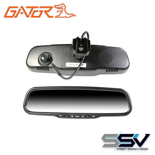 Gator GR430EDR 4.3" Display OEM Replacement Mirror with Built-In Dash Cam