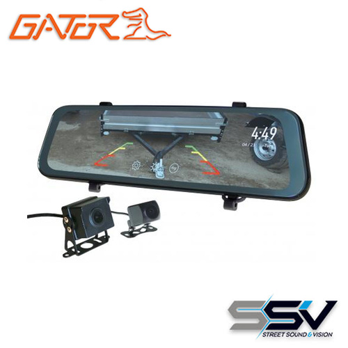 Gator GRV92MKT 9" Touch Screen HD Mirror Display 1080P Full HD Dual Camera Kit