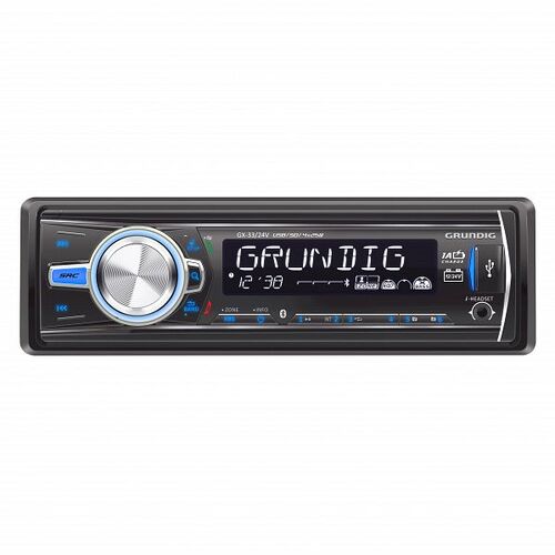 Grundig GX3324V 12/24V Single Din Digital Media Receiver with Bluetooth / USB / AUX / SD