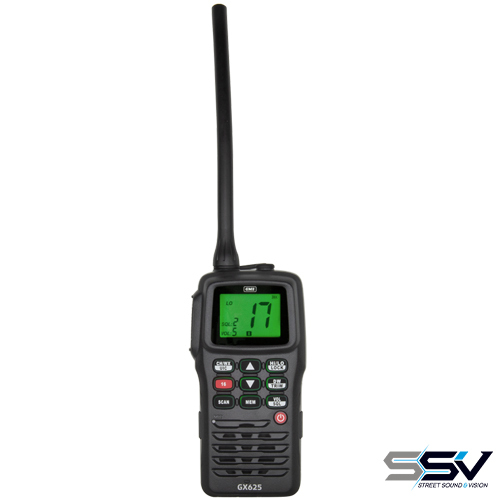 GME GX625 5/1 Watt Handheld VHF Marine Radio