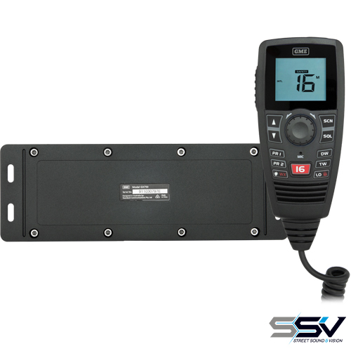 GME GX750B Black Box VHF Marine Radio - Black