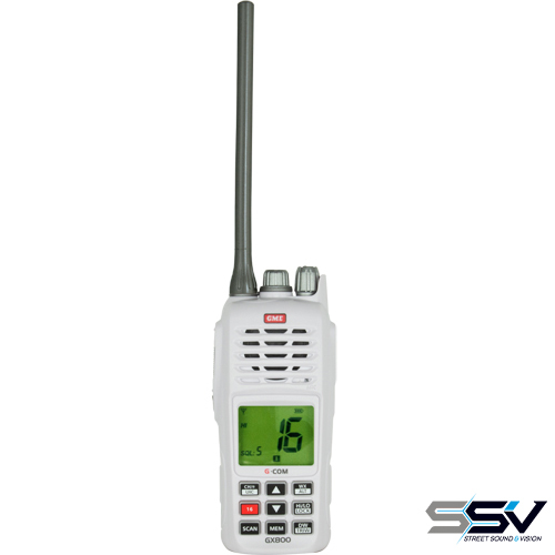 GME GX800W 5/1 Watt Handheld VHF Marine Radio - Float & Flash
