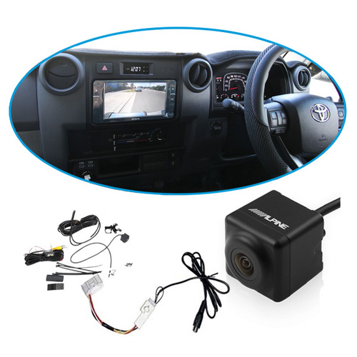 Installed Price | Factory Head Unit Reverse Camera Kit To Suit 2023+ Toyota Land Cruiser 70 Series | Alpine