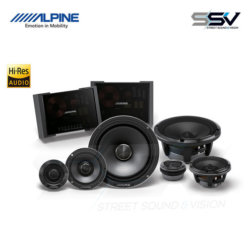 Alpine HDZ-653 Alpine Status Hi-Res 6-1/2″ (16.5cm) 3-Way Component Speaker Set