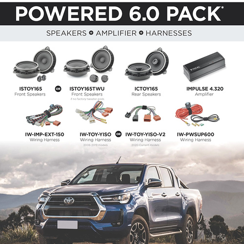 Focal Amplifier & Speakers To Suit Toyota Hilux 6.0 Pack