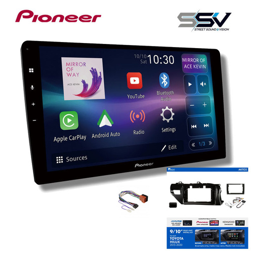 Pioneer DMHAP8850BT to suit Toyota N80 Hilux 2015-20