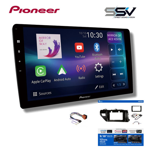 Pioneer DMHAP8850BT to suit Toyota N80 Hilux 2020-25
