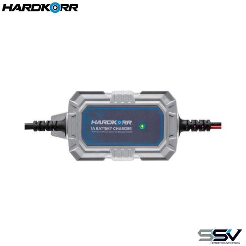 Hardkorr 240V 1A 8-Stage Automatic 6V/12V Battery Charger suits 6-30Amp Batteries HKPBATCHG1A