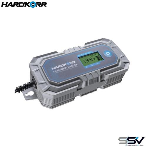 Hardkorr 240V 4A 8-Stage Automatic 6V/12V Lithium Compatable Battery Charger HKPBATCHG4A