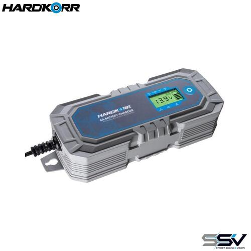Hardkorr 240V 6A 8-Stage Automatic 6V/12V Lithium Compatable Battery Charger HKPBATCHG6A