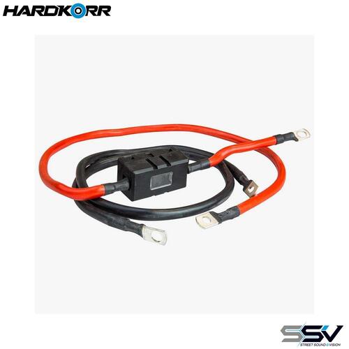 Hardkorr 16mm2/5 AWG Cables With 80A ANH Fuse Suits 600W Inverter HKPCAB755