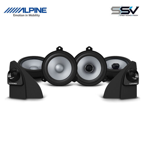 Alpine  Premium Sound S-Series Hi-Resolution Audio Front and Rear Premium Speaker System to suit Toyota Hilux AN120 (Build 08/15 >