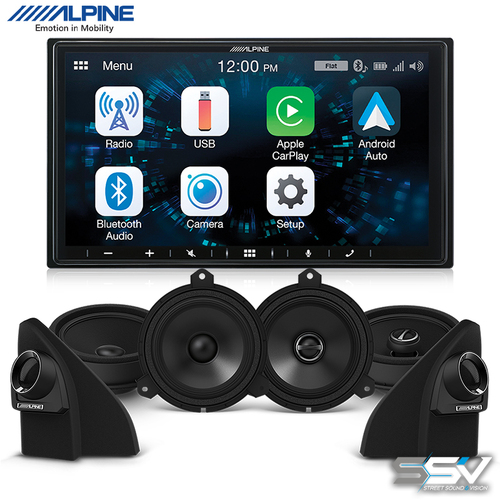 Alpine ILX-W650E & Speakers HL20-S65 S-Series Front and Rear Premium To Suit Toyota Hilux AN130 (Build 06/20 > Onwards)