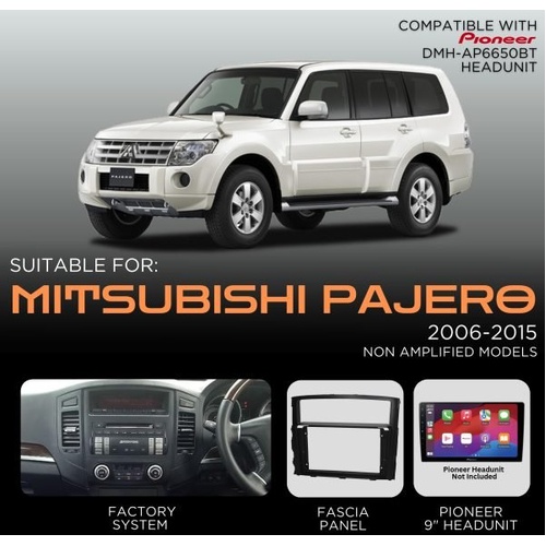 Pioneer 9" Head Unit Replacement kit to suit MITSUBISHI Pajero 2006-2015