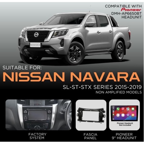 Pioneer Head Unit Replacement kit to suit NISSAN Navara 2015-2019
