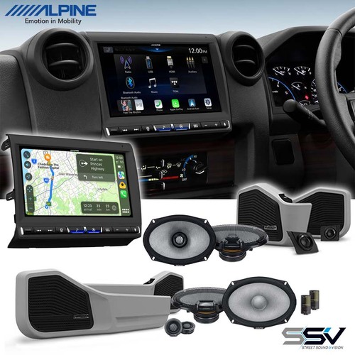 Alpine Premium R Series Audio Visual i905-LC70 Upgrade to Suit Toyota 79 Series Dual Cab Landcruiser