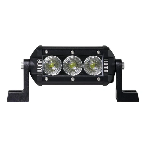 Iluma 5" LED Light Bar 15 Watts 110mm Length Flood Beam Black 3 LEDs
