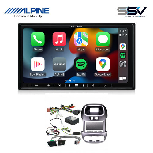 Alpine ILX-407A 7”  Head Unit kit to suit Ford Ranger 2012-2015 PX (textured-look Fascia)