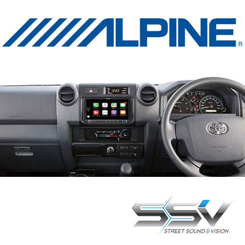 Alpine ILX-702D Car Play to suit 70 Series Landcruiser  (ILX702D_SSV)
