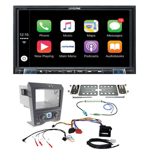 Alpine ILX-702D Apple CarPlay / Android Auto with Dash Fascia Kit to suit VE Commodore Series 1