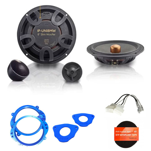 Morel IP UNI-82 8" Speakers & fitting Accessories to suit D-MAX & Mazda BT-50 ‘19+