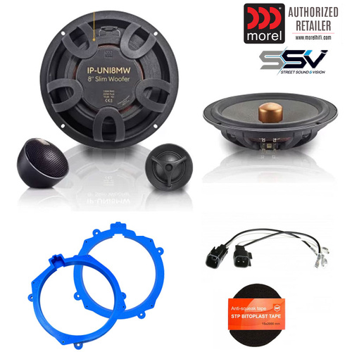 Morel IP UNI-82  8" Speakers to suit Mazda Rx8 2003-2008 With Bose