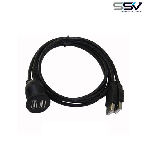 Stinger IPUSBD6 InstallPRO 6ft Dual USB Flush Extension Kit