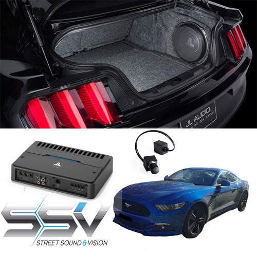 JL Audio Stealth Subwoofer Box with Subwoofer/Amp/Bass controller to suit Ford Mustang