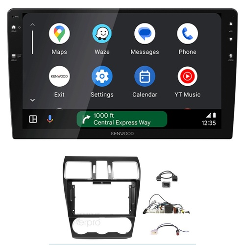 Kenwood DMX80AXS 9" Wireless CarPlay Android Auto Head Unit with install kit to suit Subaru 2015-2021