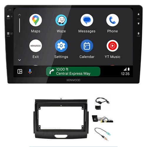Kenwood DMX80AXS 9" Wireless CarPlay Android Auto Head Unit with install kit to suit Ford ranger & everest 2015-2021