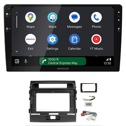 Kenwood DMX80AXS 9" Wireless CarPlay Android Auto Head Unit with install kit to suit Toyota landcruiser 200 series