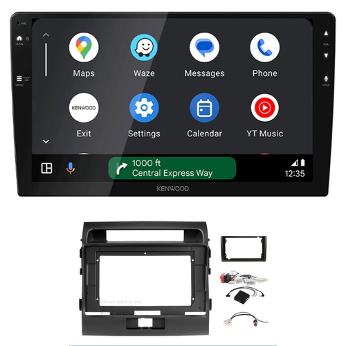 Kenwood DMX80AXS 9" Wireless CarPlay Android Auto Head Unit with install kit to suit model Toyota landcruiser 200 series 2012-2021