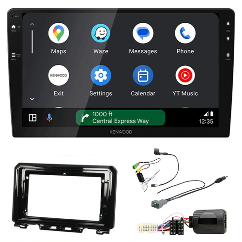 Kenwood DMX80AXS 9" Wireless CarPlay Android Auto Head Unit with install kit to suit SUZUKI Jimny 2018-2024