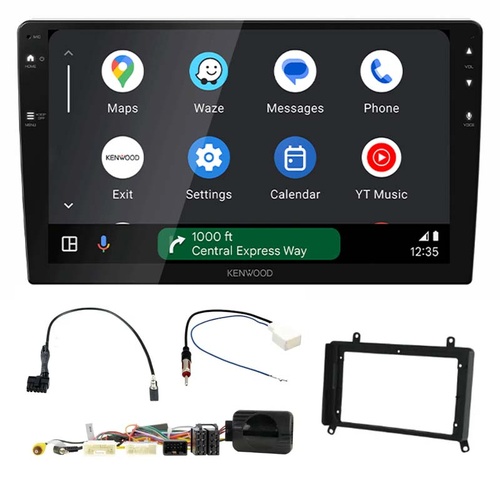 Kenwood DMX80AXS 9" Wireless CarPlay Android Auto Head Unit with install kit to suit TOYOTA Hiace 2019-Up