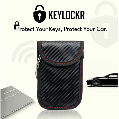 Key Locker – RFID Signal Blocker (Red Carbon Case)