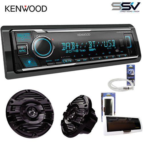 Kenwood KMM-BT508DAB Marine/Caravan Speaker pack Black