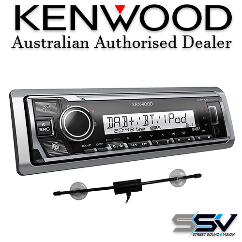Kenwood KMR-M505DAB Marine Digital Media Receiver + Axis Dab+ Onglass Active Antna