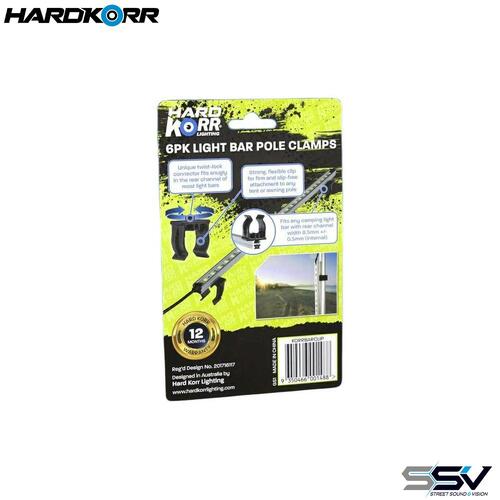 Hardkorr Lighting KORRBARCLIP Light Bar Pole Clamps 6 Pack