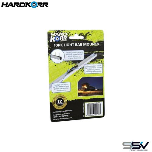 Hardkorr Lighting KORRBARMOUNT Light Bar Flush Mount Clips 10 Pack
