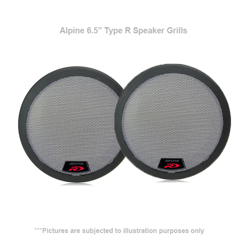 Alpine KTE-R65G 6.5" R-Series Speaker Grilles to suit Alpine R-S65 & R-S65C.2 Speakers