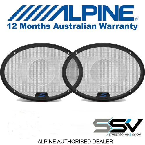 Alpine KTE-S69G 6×9 S-Series Speaker Grilles to suit Alpine S-S69 & S-S69C Speakers