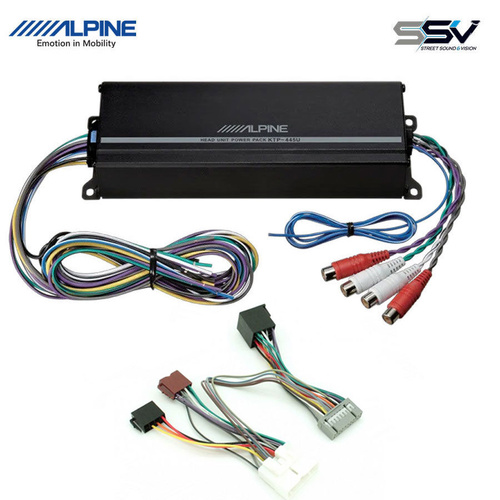 PLUG & PLAY Alpine Amplifier To Suit Factory Head Unit of various  Holden & Isuzu Vehicles