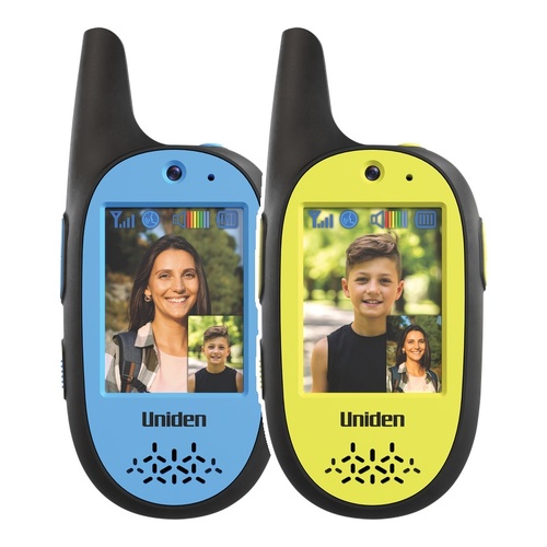 Uniden KVWT01 Kids Video Walkie Talkies 2-Pack - Live Video, Push-to-Talk, No Wi-Fi Needed