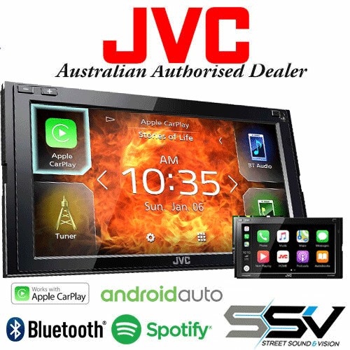 JVC KW-M750BT Apple CarPlay/Android 2-DIN 6.8" AV Receiver