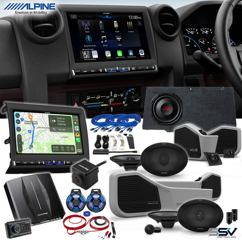 Alpine Premium Audio Visual Upgrade To Suit Toyota Land Cruiser 79 Series Dual Cab