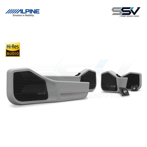 Alpine R2-Series Front and Rear Premium Speaker System Suitable for LandCruiser 76 & 79 Series