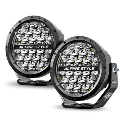 Alpine Summit Pro Pair 7-Inch Premium LED Spotlight with DRL LXR-SP7