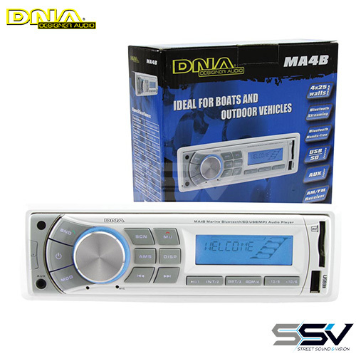 DNA MA4B Marine BluetoothUSB MP3 AM/FM PlayerWhit
