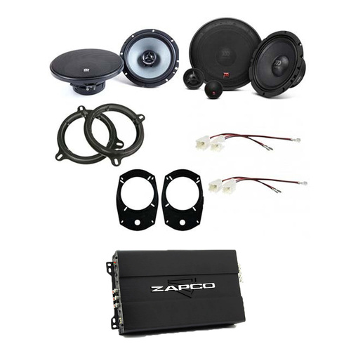 Morel Front & Rear speaker & Amplifier pack to suit Nissan Navara 2015+