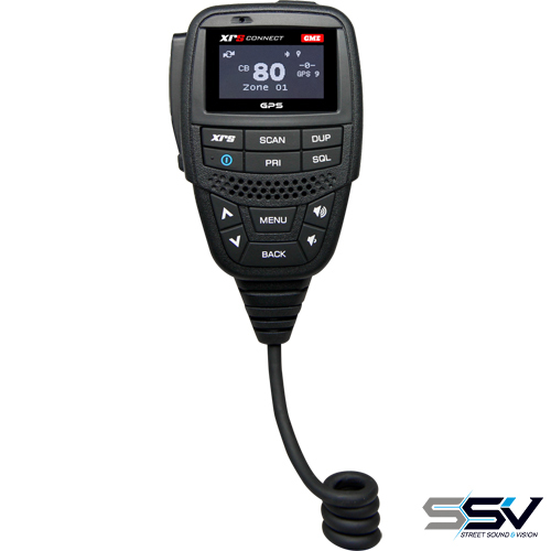 GME MC668B-IP Professional Grade IP67 OLED Speaker Microphone with GPS